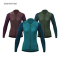 Custom Women Long Sleeve Cycling Jersey MTB Road Bike Winter Thermal Windproof Breathable Quick Dry Reflective OEM Biker Clothes