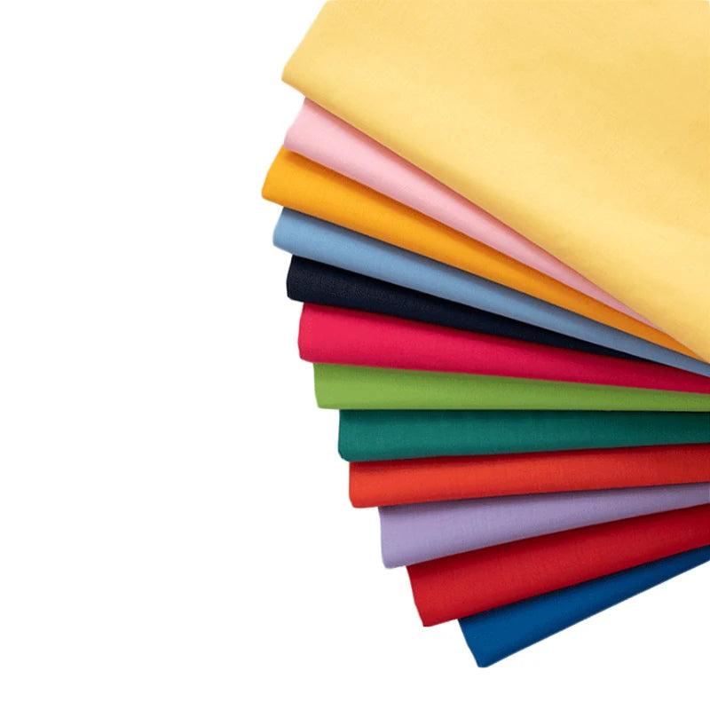 CVC60% Cotton 40% Polyester 125gsm Plain Weave Poplin Elastic Fabric Girls Boys Shirts Dresses Bags Mattress OEKO-TEX Certified