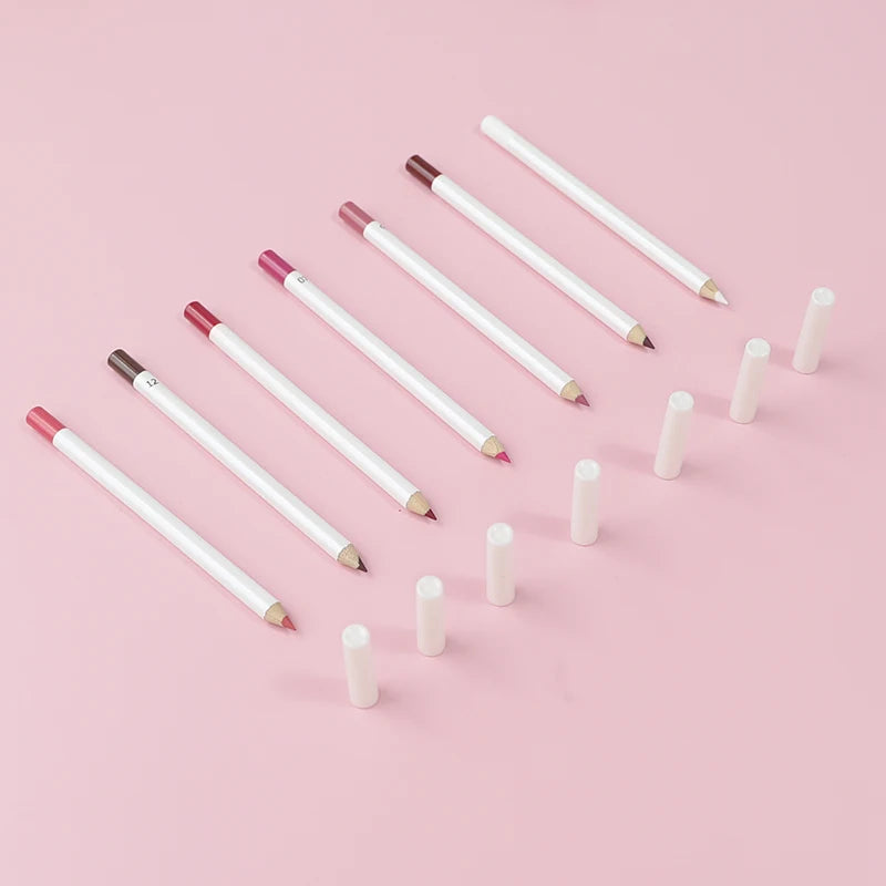 White Package Long Lasting Lip Liner Wholesale Lip Liner Pencils With Your logo