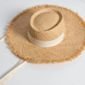 SH-1046 Wide Brim Floppy Striped Summer Women's Outdoor Travel Casual Hat