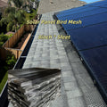 5ft X 8in Spanish Tile Solar Panel Mesh Cut Pieces Pre-Cut Bird Control & Rodent Guard for Curved Tile Roof