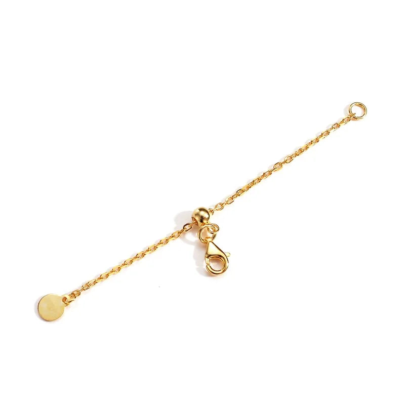 Personalized Sterling Silver 925 Lobster Clasp Extension Chain for Jewelry Making Accessories