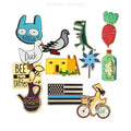 Custom Logo Spinning Hat Enamel Pin Characters Travel Sport Cartoon Anime Car Badge Soft Hard Metal Animal Duck Lapel Pin
