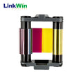 Compatible CBGRO100C YMCKO ID Card Printer Ribbon for Evolis BADGY 100 200 Color Ribbon 100 Prints/Roll PVC Card Printing