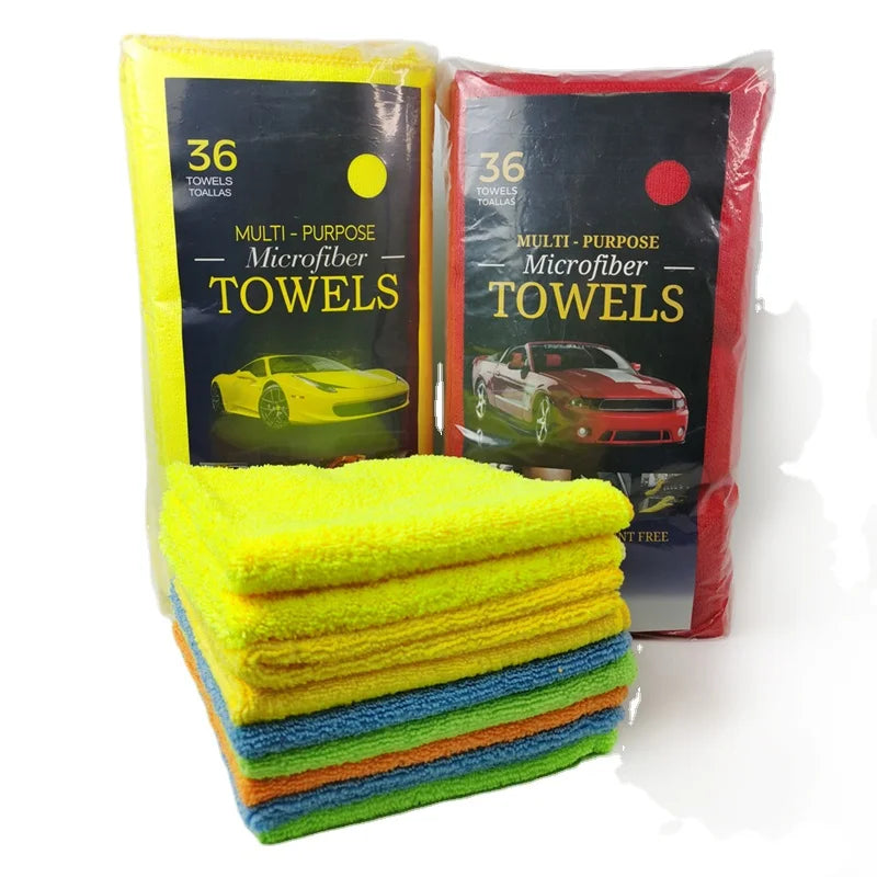 Microfiber Towel  Wholesale Cleaning Cloth Car Wash Towel 36 Pieces Pack Custom Microfiber Car Cleaning Towel