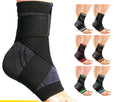 Outdoor Sports Compression Ankle Sleeve With Adjustable Strap Support Ankle Brace Volleyball Ankle Joint Brace