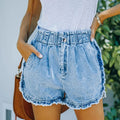 Hot Selling Straight Short Denim Shorts Fashion Causal Loose Jeans Shorts for Women