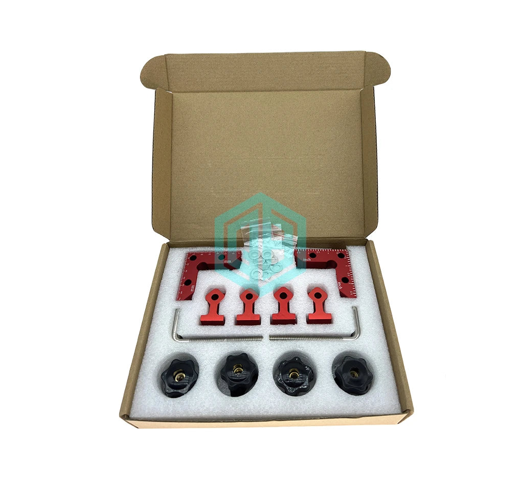 New Aluminum Alloy Woodworking Carpenter Corner Clamping Square Small Mini Right Angle Clamps 90 Degree Positioning Squares