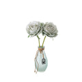 A-1528 Single Stem Silk Green Flower Without Leaf Realistic Artificial Rose for Home Party Wedding Decoration