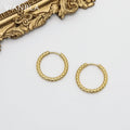 VIANRLA Stainless Steel Jewelry 25mm Hoop Earrings Luxury Gift18K Gold PVD Plated Free Laser Logo Drop Shipping