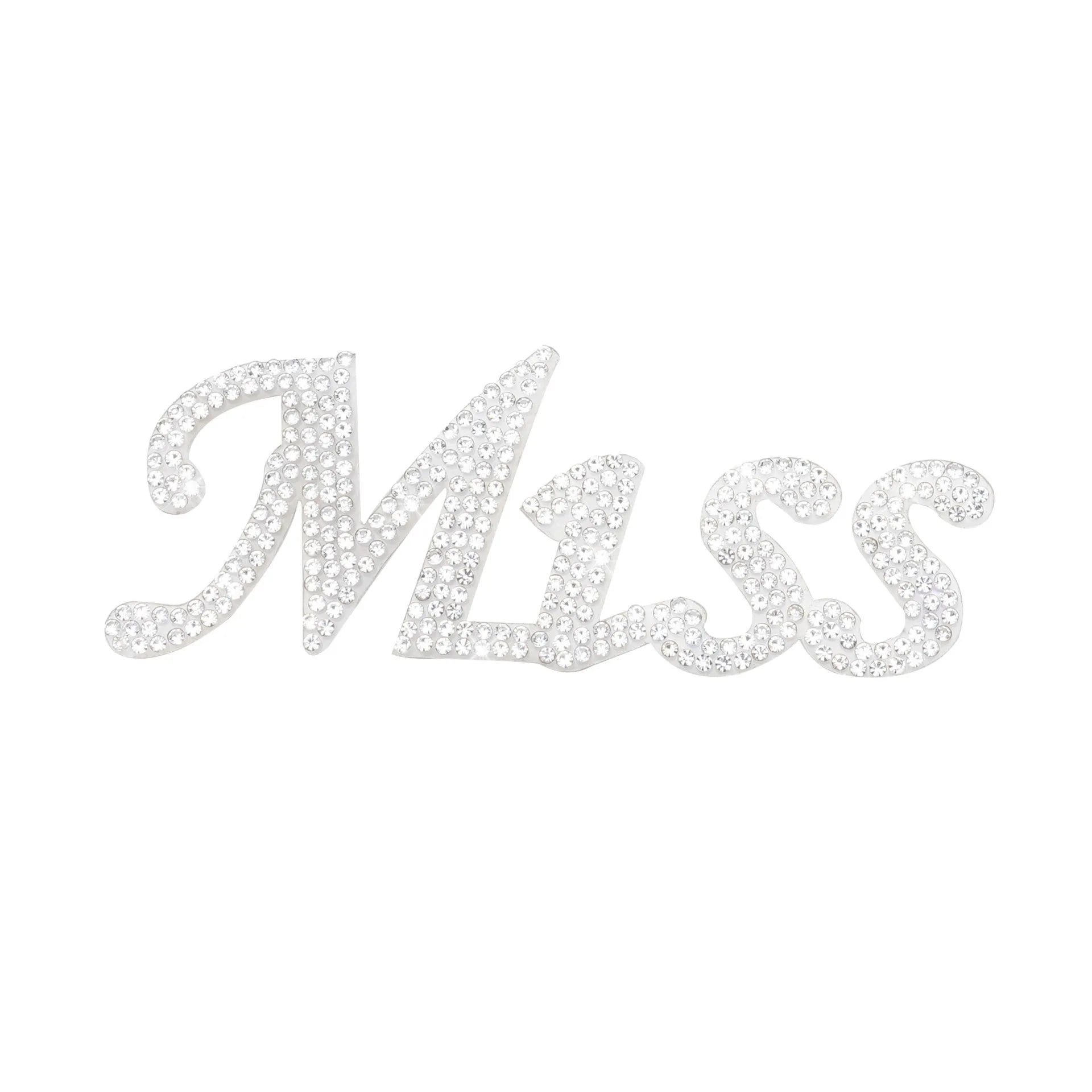 Hot Selling Letter Hot Diamond Image in 2024 MISS Rhinestone Patch DIY Hat and Bag Decoration Letter Patch