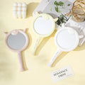 Zonyin Plastic Lamb-shaped Handheld Makeup Mirror Cute Cartoon Portable Girl Vanity Mirror Travel Cosmetic Mirror for Girls