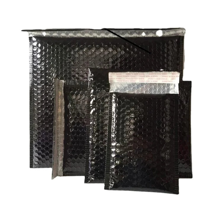 Customized Bubble Mailer 6*10 Inch Custom Logo Shipping Envelope Mailing Bag Black Padded Shipping Bags