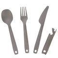 New Arrival 3-in-1 Titanium Cutlery Set for Camping and Hiking Flatware Utensils Including Knife Fork Spoon 3 Pcs Tableware MegaBDM
