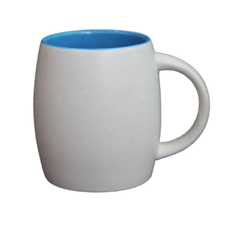 Custom Logo Belly Shape Sublimation Ceramic Tea Cup High Quality Grade a Porcelain Coffee Mug Water Milk Latte Mugs in Stock