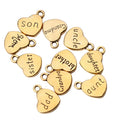 Heart Shape Family Grandpa Grandma Dad Mom Uncle Aunt Son Daughter Brother Sister Pendant Jewelry Key Chain Necklace Charm