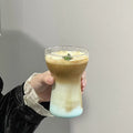 400ml Flashlight Shaped Single Wall Glass Cup for Coffee/Milk Drinkware Ice Cream