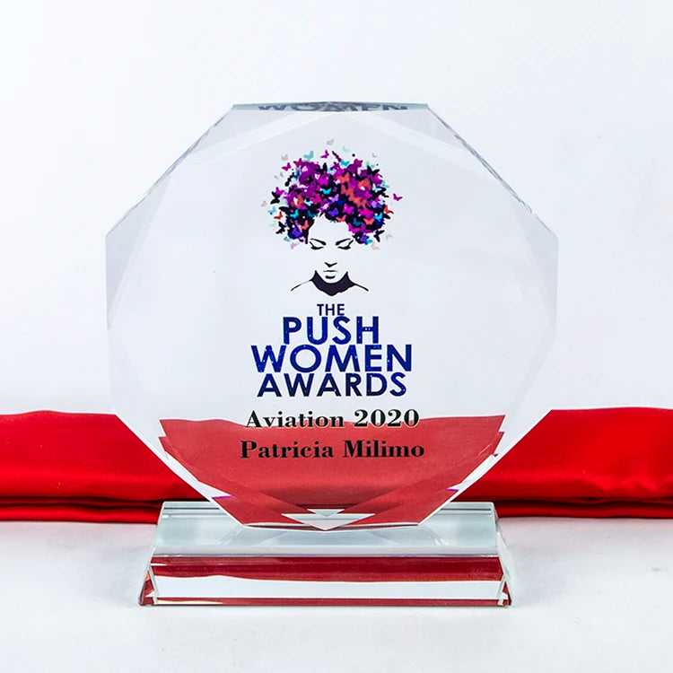 2025 YIWU Wholesale Custom UV Printed Crystal Photo Frame and Trophy Customizable Other Crystal Crafts for Giveaway