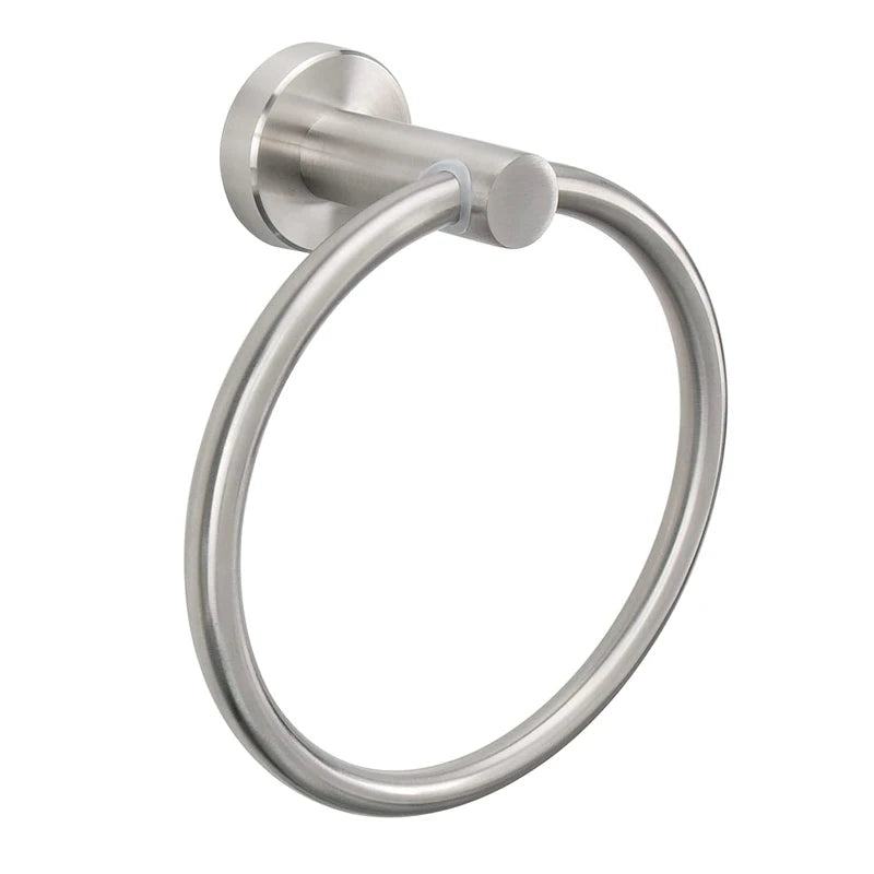 Bathroom Accessories Wall Mounted Chrome Towel Ring Bathroom Towel Holder Sets Chromed