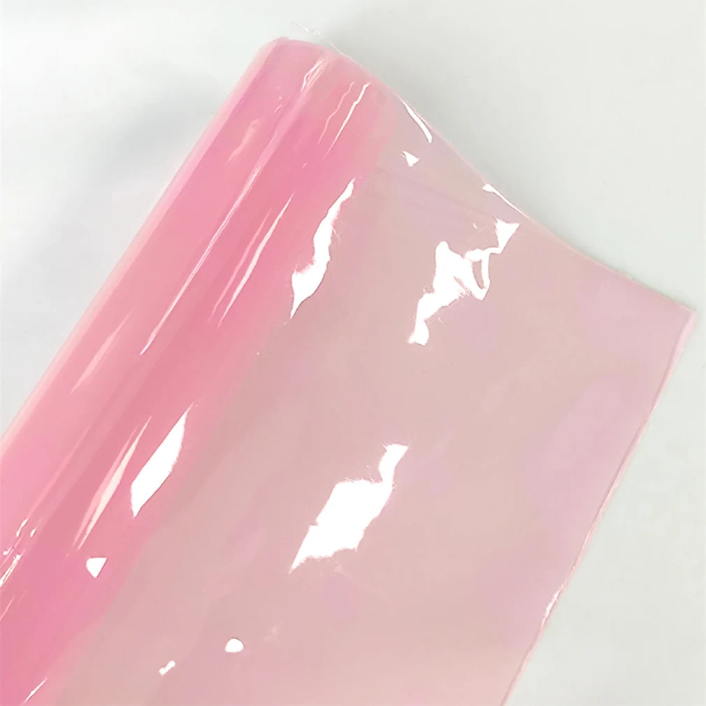 Wholesale 0.8MM Soft Translucent PVC Film Waterproof Colored Super Clear PVC Film Fabric for Making Book Cover