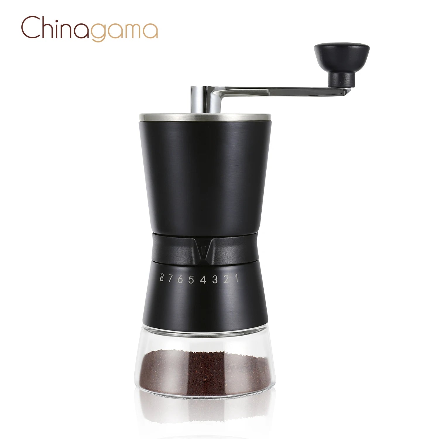 Manual Coffee Mill Grinder with Ceramic Burrs Coffee Mill Grinder Manual Stainless Steel Adjustable Manual Coffee Bean Grinder