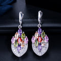 Fashion Designs CZ Crystal Party Huggie Dangle Drop Earrings for Women Wedding Bridal Cubic Zirconia Luxury Jewelry