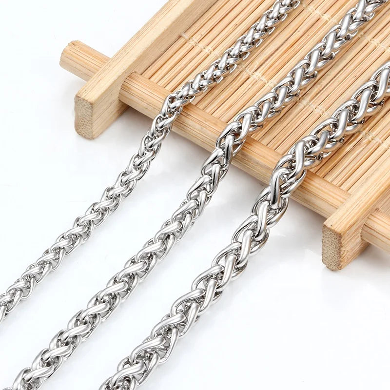 Factory Price New Design Stainless Steel Handmade Chain With Various Rings Jewelry Accessory & Findings for DIY  Jewelry Makings