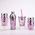 Wholesale Custom logo Plastic Acrylic Tumbler Cup12oz Double Wall Insulated Vacuum Egg Shape Coffee Mugs with Lids