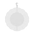 OmbrÃ© 3D Rotating Wind Chime with Stainless Steel Fluid-Design Crystal Rainbow Pendant Outdoor Garden Courtyard Hanging Ornament