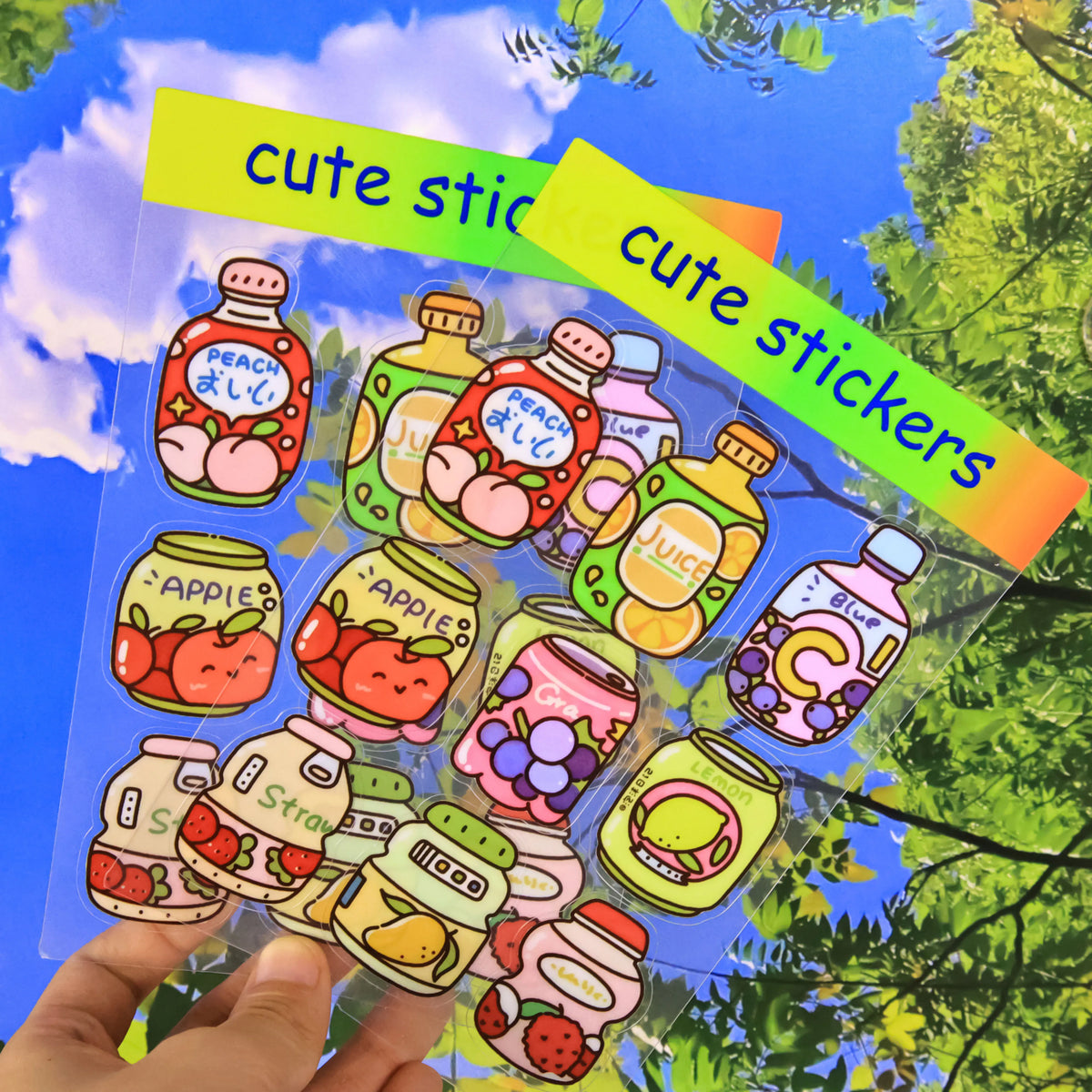 Customized Waterproof Printed Transparent Adhesive Product Label Stickers Printed Vinyl Waterproof Clean Stickers Sheet