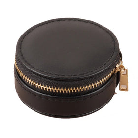 Olai Custom Logo Round Zipper Ring Box Women's Leather Belt Fashion Belt Bag Jewels Pouch
