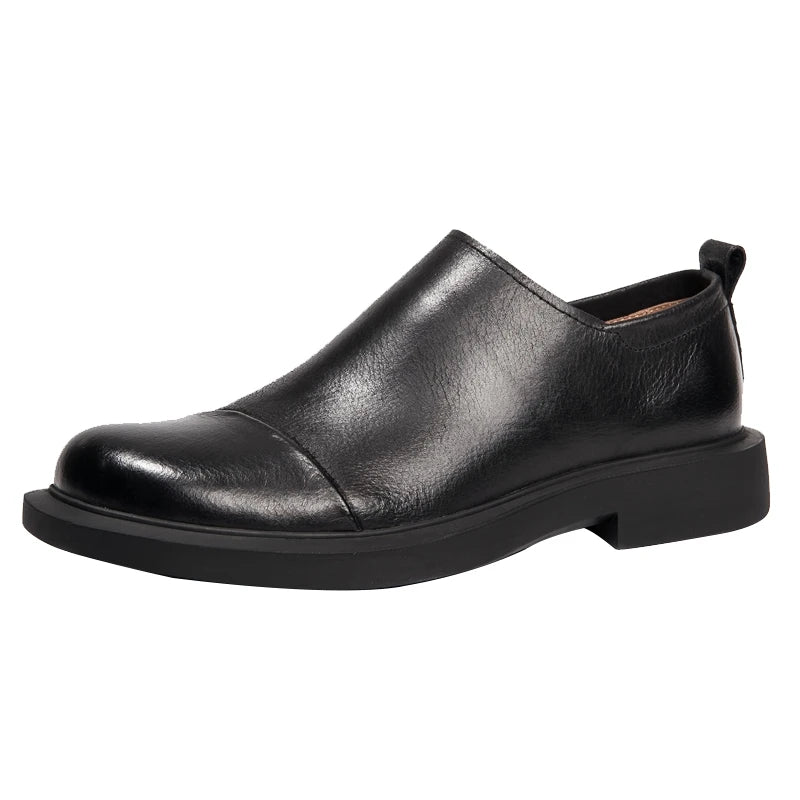 Wholesale Official Big Mens Genuine Leather Slip-On Pointed Toe Loafers Autumn Office & Career Shoes