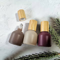 Morandi 10ml Matte Glass Roll-on Essential Oils Bottle Shape Glass Roller Bamboo Lid Painted Color Cosmetic Use Skin Care