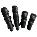 Safety Flexible EVA & PP Motorcycle Knee and Elbow Protectors with Adjustable Professional Protection Black Thin