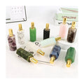 Pure White Rose Quartz Natural Gemstone Perfume Bottle Colorful Clear Quartz Spray Bottle for Ladies