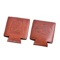 New Pu Leather Can Cooler Custom LOGO Engraving Plain Custom Pu Leather Beer Bottle Can Coolers With Press Logo