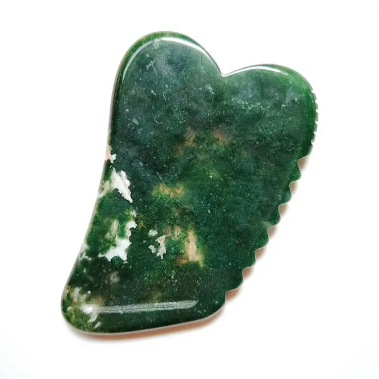 HZ 100% Natural Indian Agate pink Massage Guasha Tools Facial Massage Jade Guasha Gua Sha Indian Agate Stone Board