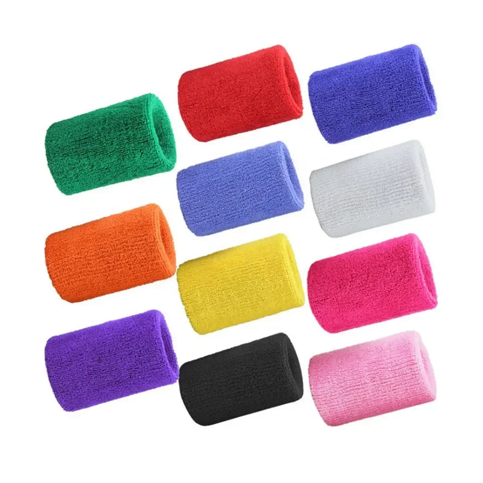 Custom Tennis Pocket Cotton Sports Football Band Wristbands Sweatbands Wrist Sweat Bands
