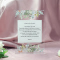 2026 Unique Color Printed Transparent Acrylic Table Card Menu Card Table Card with Holder for Engagement Party and Wedding Event