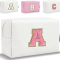 For Cross-Border 26 PU Embroidered Letter Octagonal Makeup for Travel Storage Clutch Bags Large Capacity