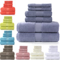 6Pcs 100% Cotton Bath Towel Set Face Hand Shower Towel for Bathroom Towel Set