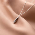 Simple Dainty Teardrop Charm Pendant Necklace  925 Sterling Silver for Women