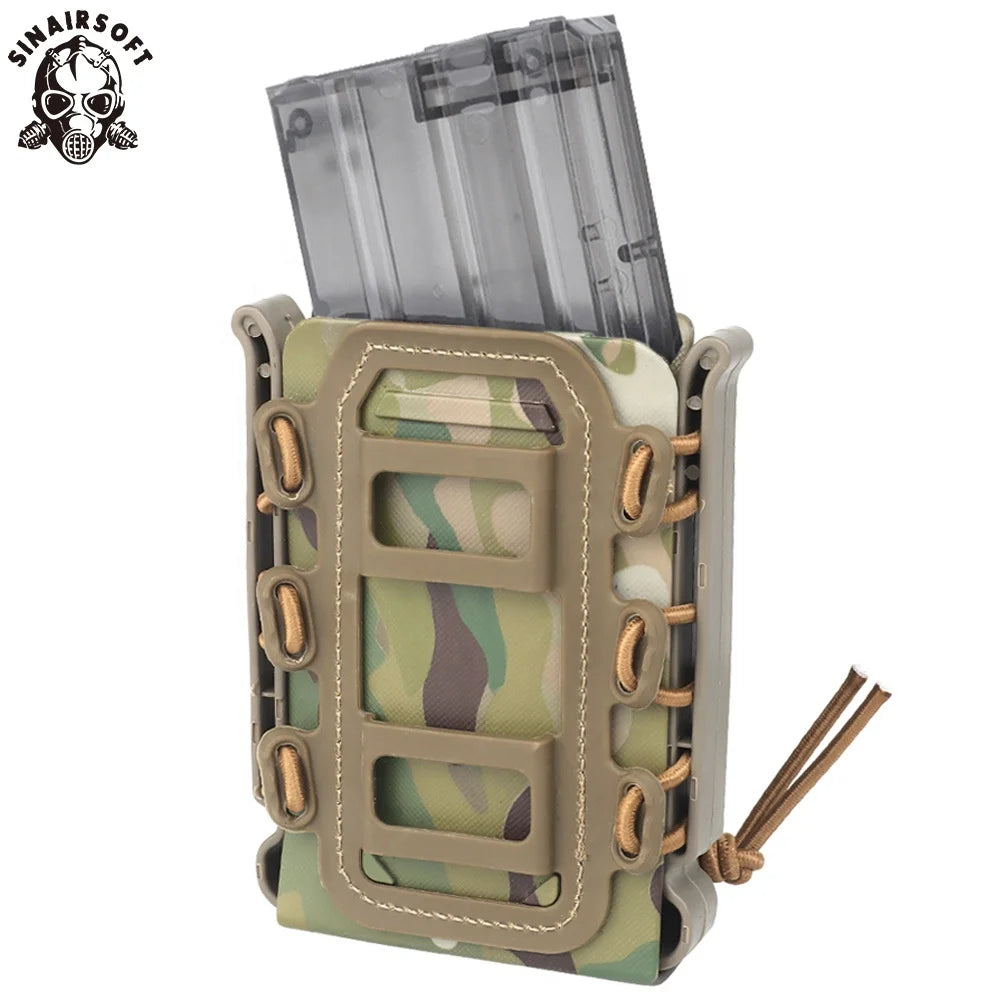 5.56 & 7.62 Shooting Clip Fast Mag Pouch Tactical Molle Magazine Pouch for Outdoor Use Made of Nylon & PC