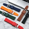 High Grade Sport FKM Rubber Watch Straps 18mm 20mm 22mm Waterproof Quick Release Vulcanized Rubber Watch Bands Replacement