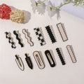 Classic Black and White Hair Clip Ladies New Simple Checkerboard Hair Clip Fashionable