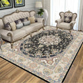 Modern 3D Heavyweight Cushioned Stain Resistant 7mm Thick Crystal Velvet Machine-Made Carpet Set Area Rugs for Living Room