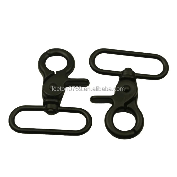 Stock Supply 1.5inch 38 X 54mm Matte Black Swivel Trigger Hook