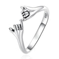925 Sterling Silver Factory Handcrafted Open Ring Fashionable Jewelry for Women's Engagement Birthday Gift for Girls DIY SCR844