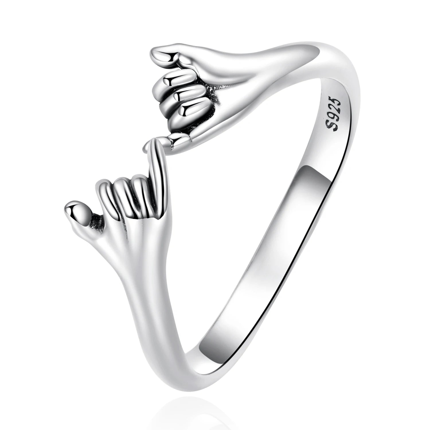 925 Sterling Silver Factory Handcrafted Open Ring Fashionable Jewelry for Women's Engagement Birthday Gift for Girls DIY SCR844