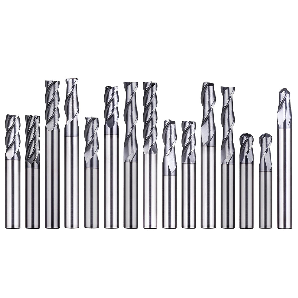 2/3/4/6 Flutes Carbide Corner Radius Endmills Customizable Flat End Mill Ball Nose Milling Cutters with ODM/OEM Support